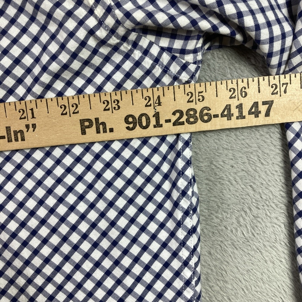 Vintage Tommy Hilfiger Shirt Men XL Blue Button Down Flip Cuff Long Sleeve - Picture 15 of 16